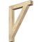 Ekena Millwork Traditional Block Rough Sawn Bracket, Douglas Fir, 4"W x 28"D x 36"H BKT04X28X36TRA05RDF - alternate 1